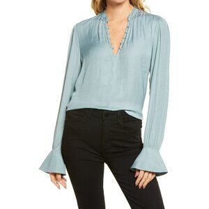 Paige Lizzy Blouse Blue Large